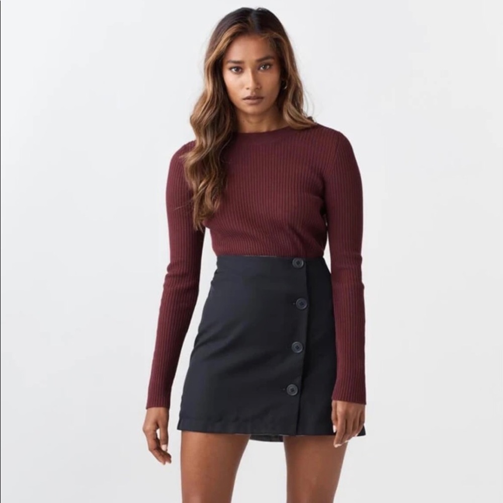 Vetta Capsule Fitted Ribbed Cardigan (Reversible) - Picture 4 of 6